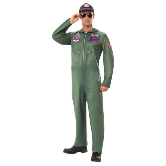 Rubie’s Other - Top Gun Maverick Costume Flight Pilot Halloween Jumpsuit Costume